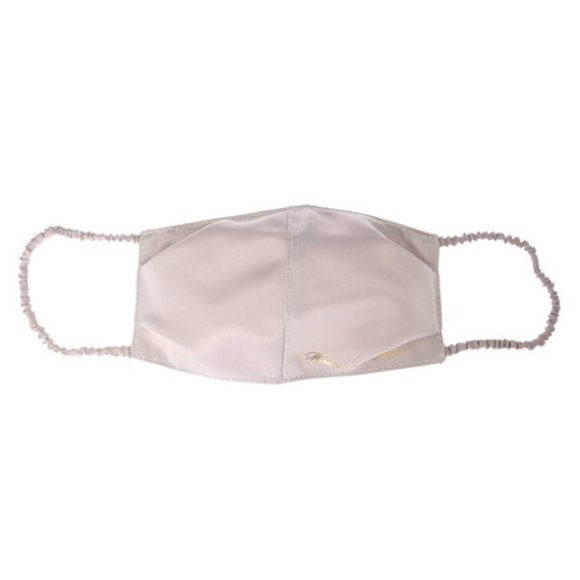 Maison de Fleur satin pink beige mask - Picture 3 of 4